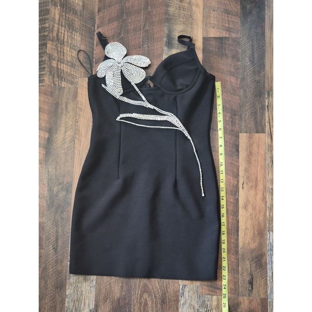 Akira Women's Black and Silver Dress - Picture 5 of 11